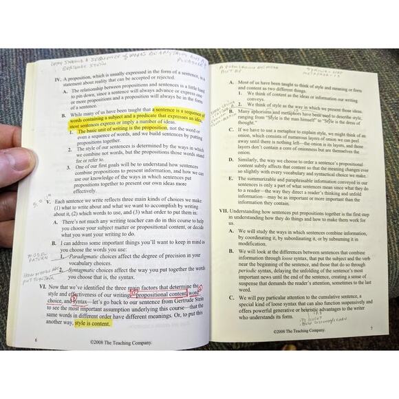 The Great Courses - BUILDING GREAT SENTENCES - 4 DVD & Book Set - Pre Owned - Picture 8 of 8